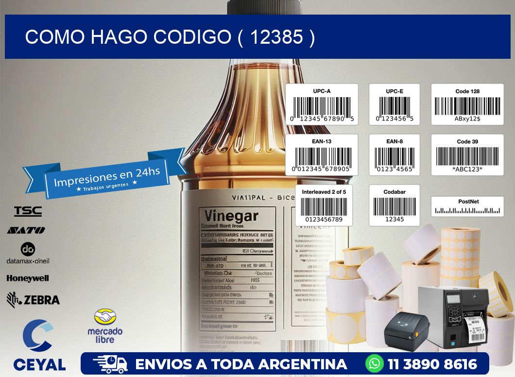 COMO HAGO CODIGO ( 12385 )