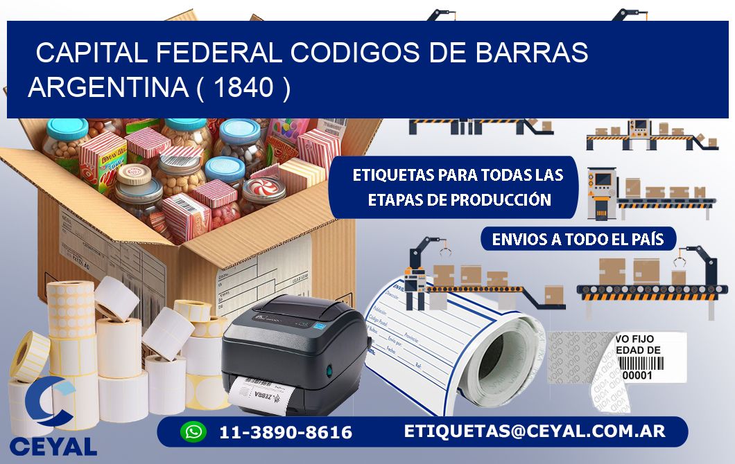 Capital federal codigos de barras argentina ( 1840 )