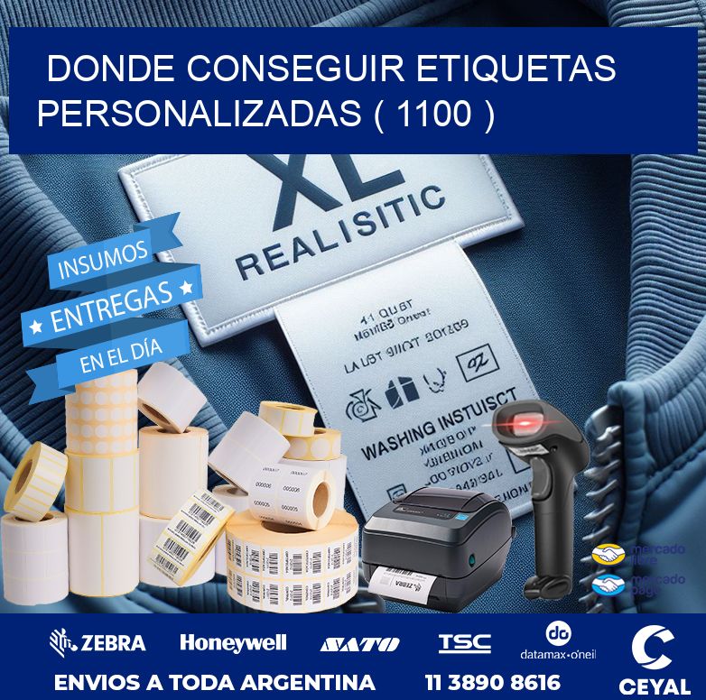 DONDE CONSEGUIR ETIQUETAS PERSONALIZADAS ( 1100 )