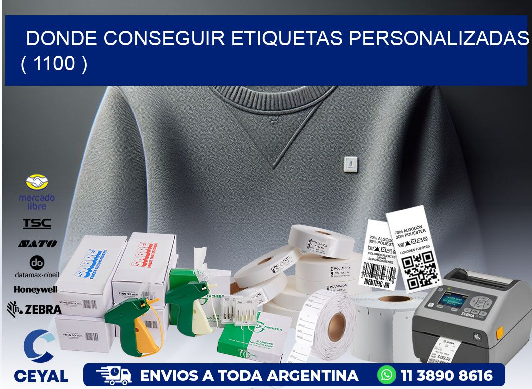 DONDE CONSEGUIR ETIQUETAS PERSONALIZADAS ( 1100 )