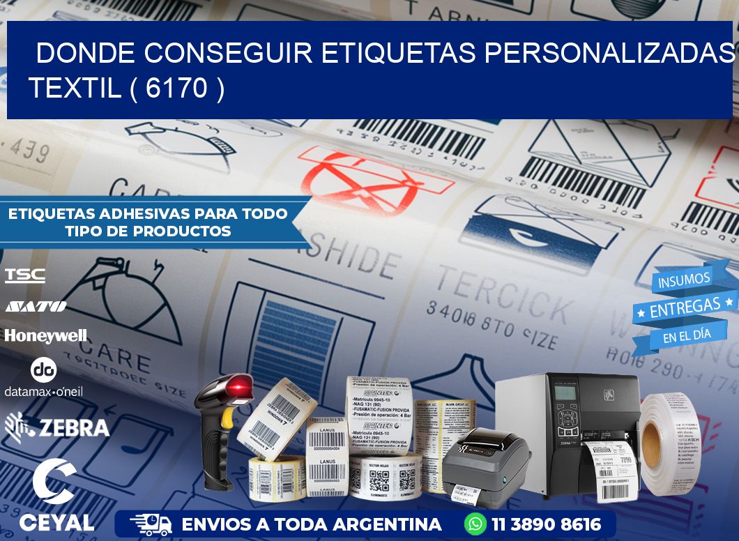 DONDE CONSEGUIR ETIQUETAS PERSONALIZADAS TEXTIL ( 6170 )