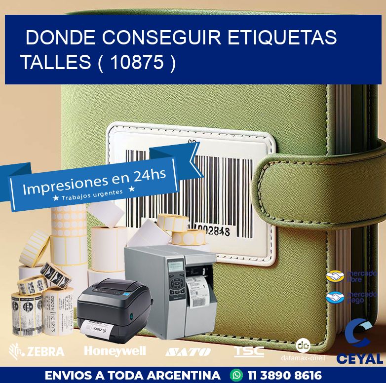 DONDE CONSEGUIR ETIQUETAS TALLES ( 10875 )
