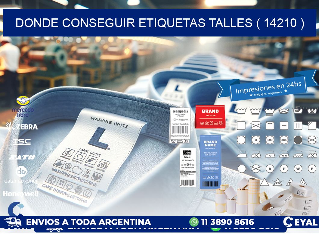 DONDE CONSEGUIR ETIQUETAS TALLES ( 14210 )