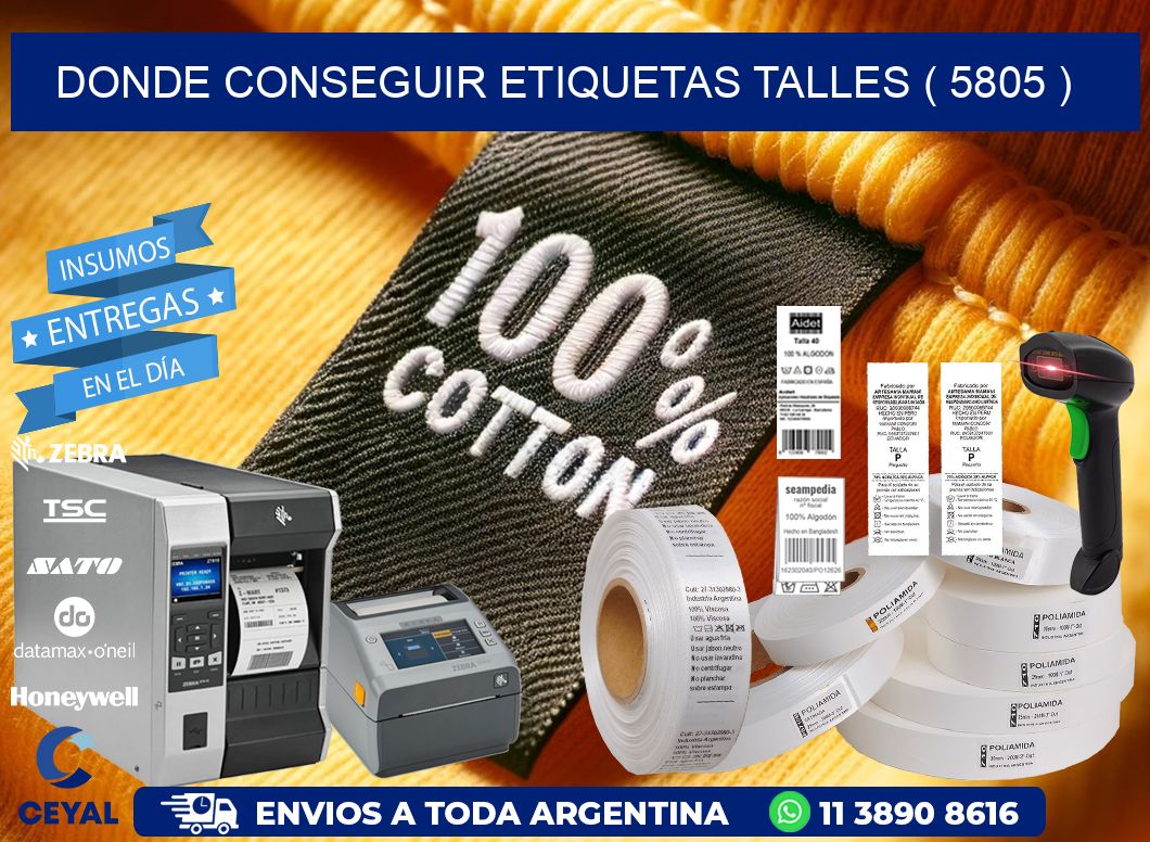 DONDE CONSEGUIR ETIQUETAS TALLES ( 5805 )