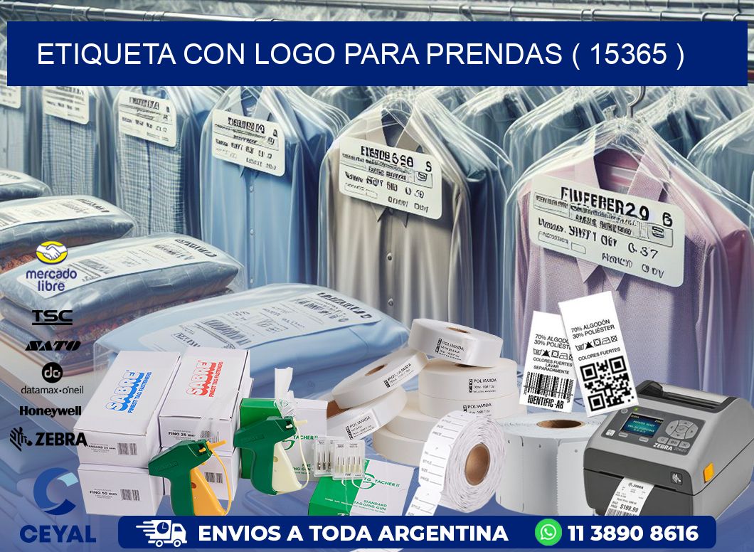 ETIQUETA CON LOGO PARA PRENDAS ( 15365 )