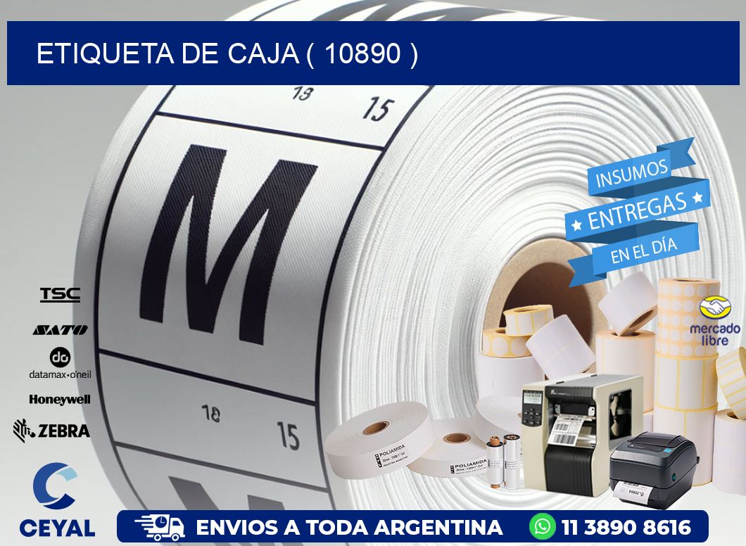 ETIQUETA DE CAJA ( 10890 )