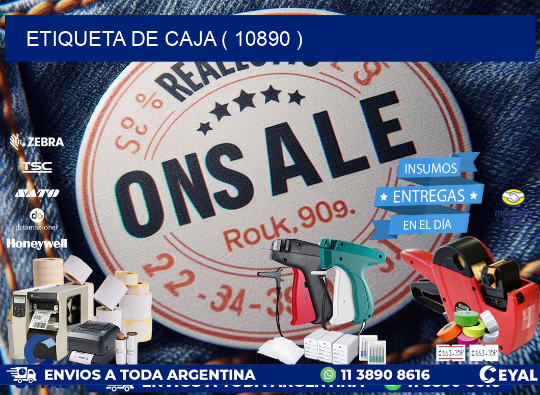 ETIQUETA DE CAJA ( 10890 )