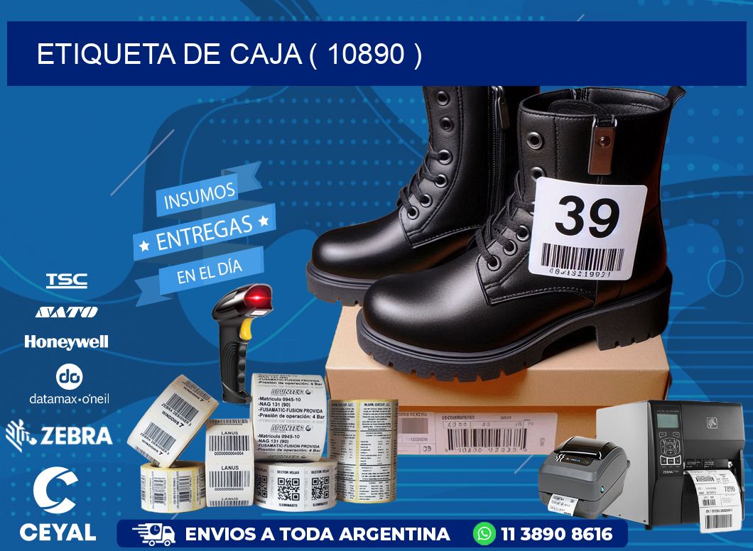 ETIQUETA DE CAJA ( 10890 )