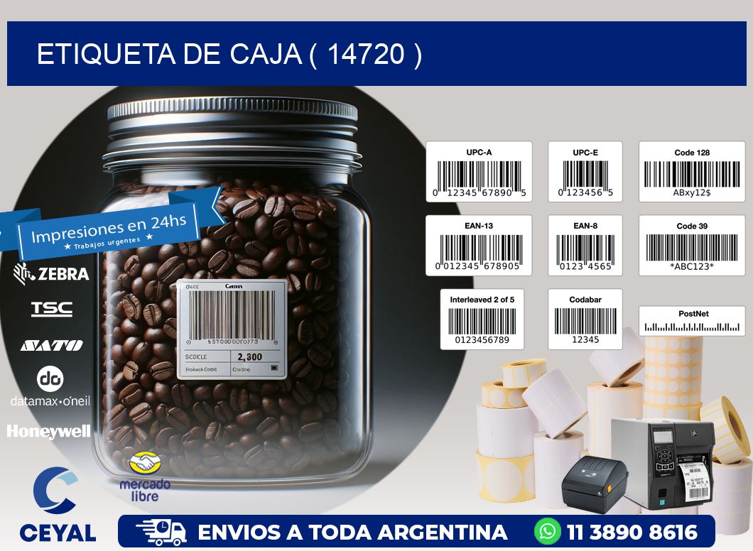 ETIQUETA DE CAJA ( 14720 )