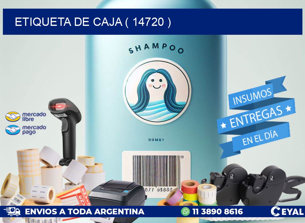 ETIQUETA DE CAJA ( 14720 )