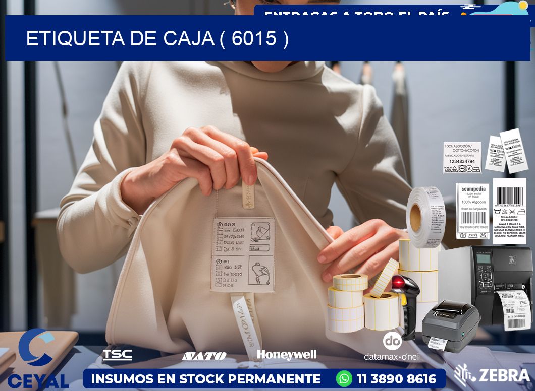 ETIQUETA DE CAJA ( 6015 )