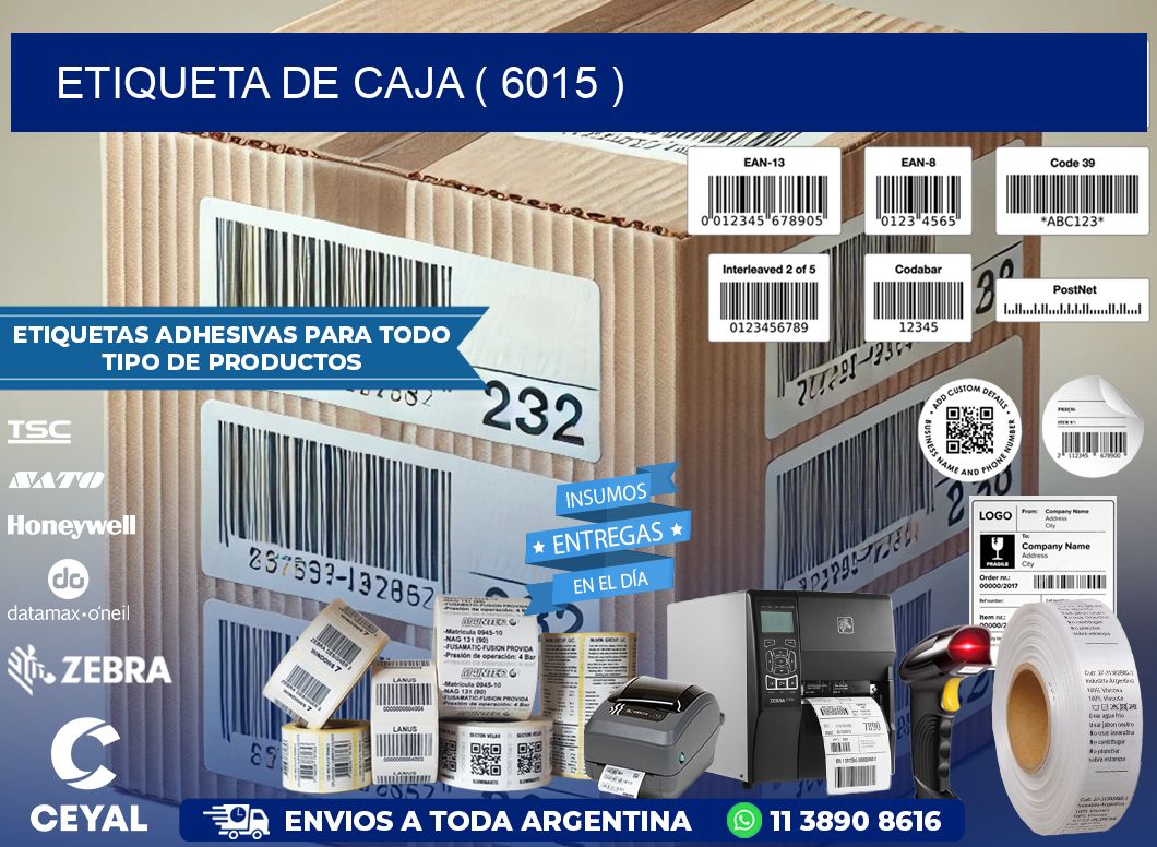 ETIQUETA DE CAJA ( 6015 )