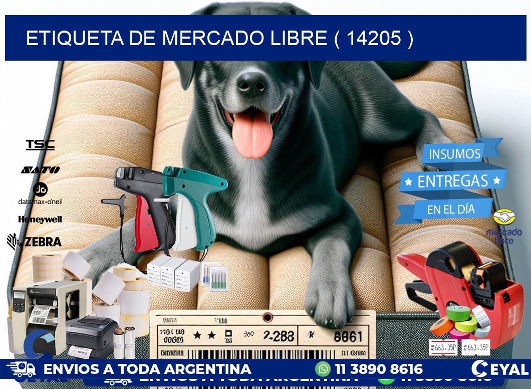 ETIQUETA DE MERCADO LIBRE ( 14205 )