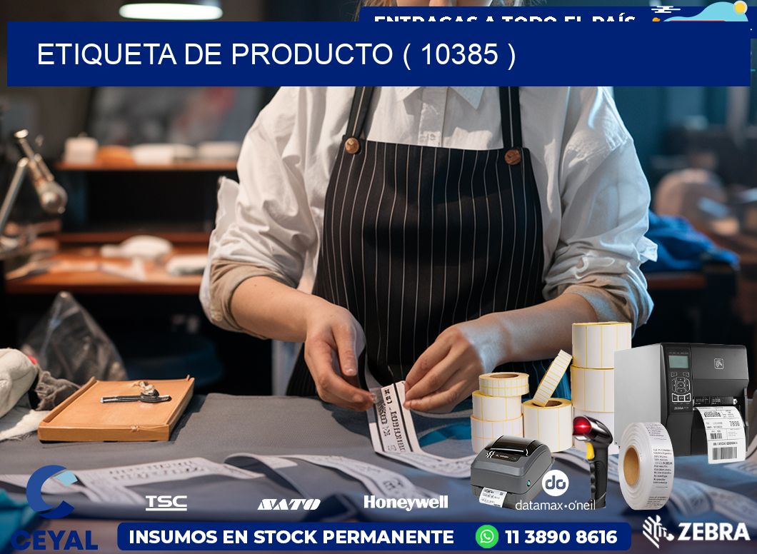ETIQUETA DE PRODUCTO ( 10385 )
