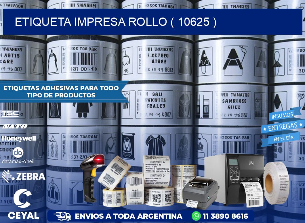 ETIQUETA IMPRESA ROLLO ( 10625 )