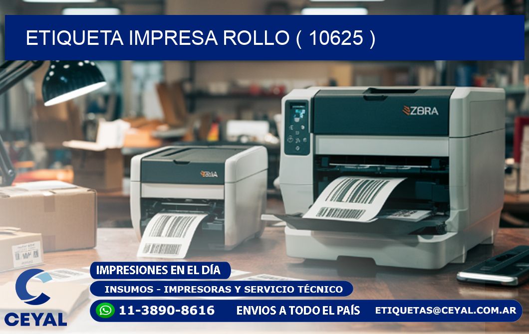 ETIQUETA IMPRESA ROLLO ( 10625 )