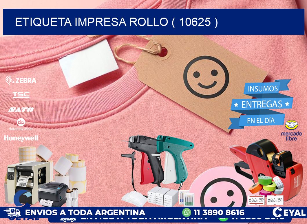 ETIQUETA IMPRESA ROLLO ( 10625 )