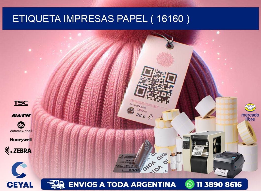 ETIQUETA IMPRESAS PAPEL ( 16160 )