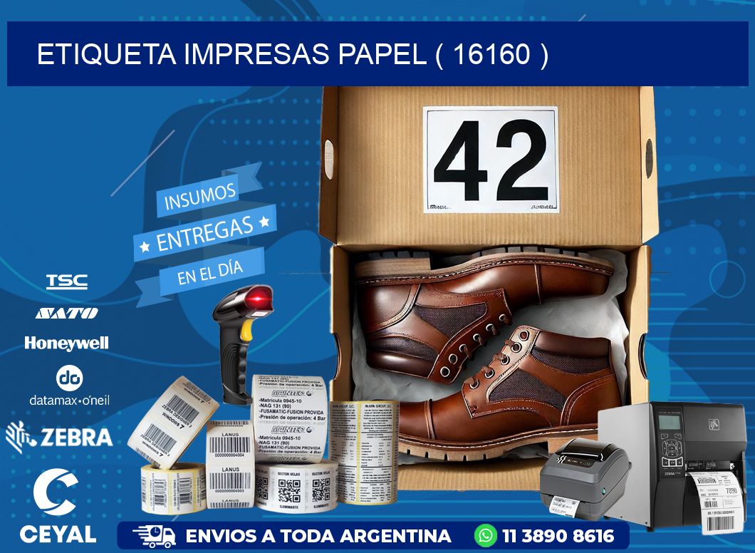 ETIQUETA IMPRESAS PAPEL ( 16160 )