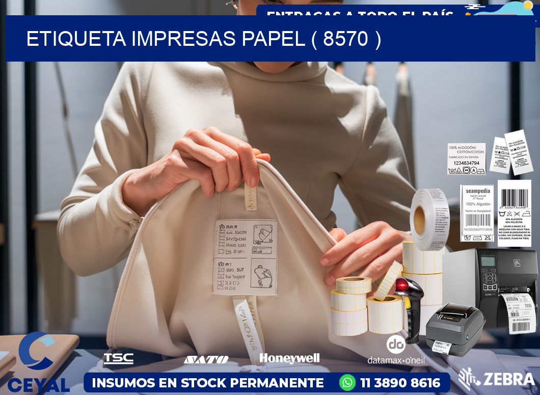 ETIQUETA IMPRESAS PAPEL ( 8570 )