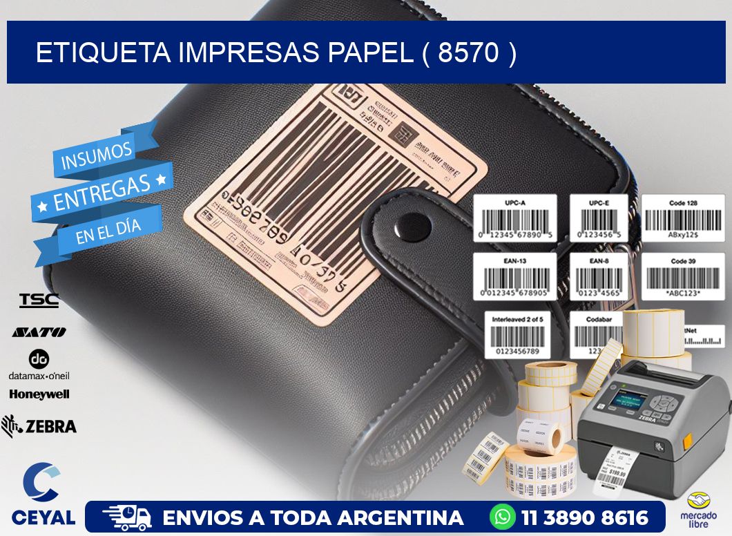 ETIQUETA IMPRESAS PAPEL ( 8570 )