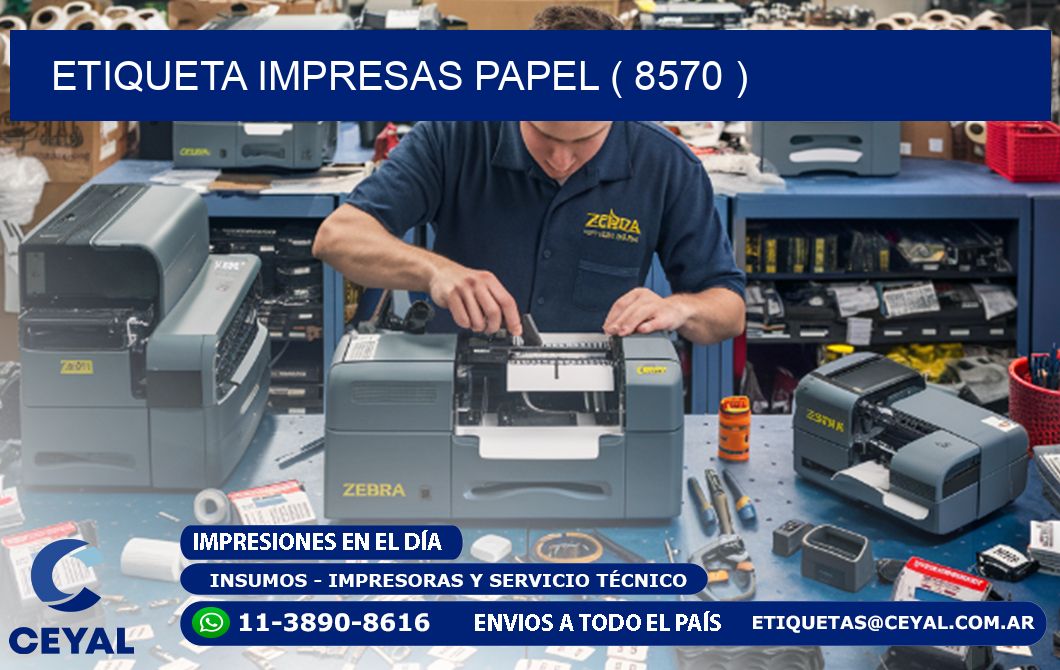 ETIQUETA IMPRESAS PAPEL ( 8570 )