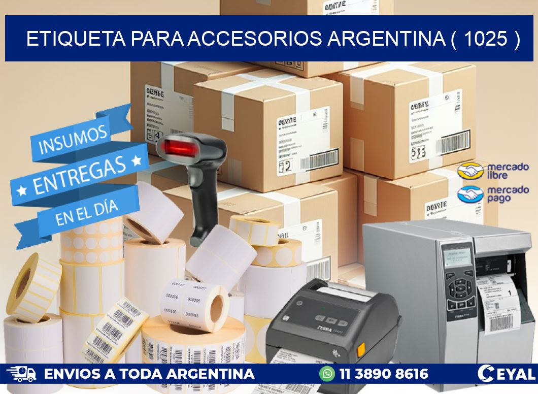 ETIQUETA PARA ACCESORIOS ARGENTINA ( 1025 )