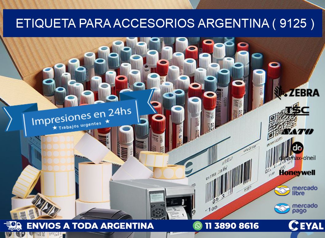 ETIQUETA PARA ACCESORIOS ARGENTINA ( 9125 )