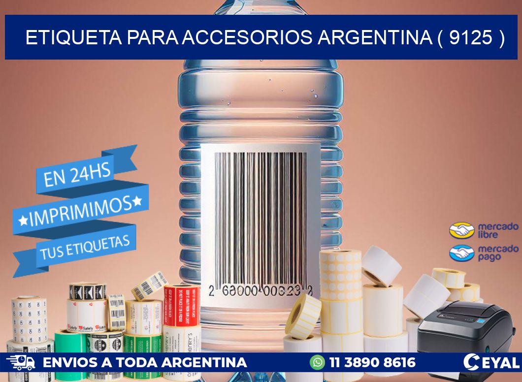 ETIQUETA PARA ACCESORIOS ARGENTINA ( 9125 )