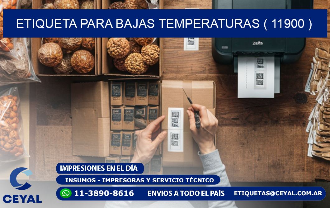ETIQUETA PARA BAJAS TEMPERATURAS ( 11900 )