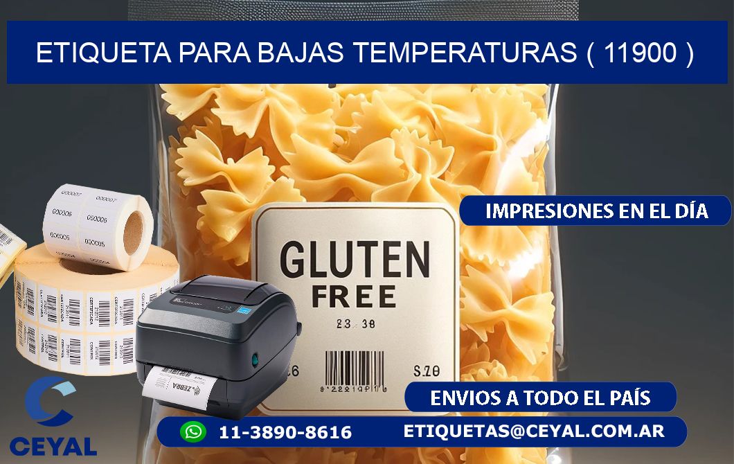 ETIQUETA PARA BAJAS TEMPERATURAS ( 11900 )