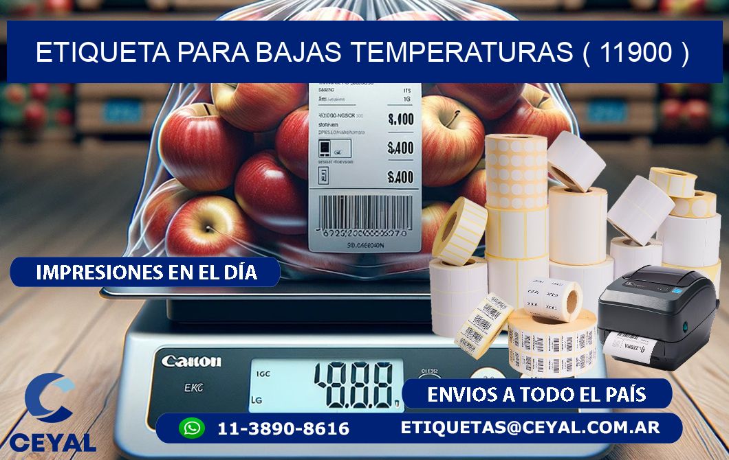 ETIQUETA PARA BAJAS TEMPERATURAS ( 11900 )