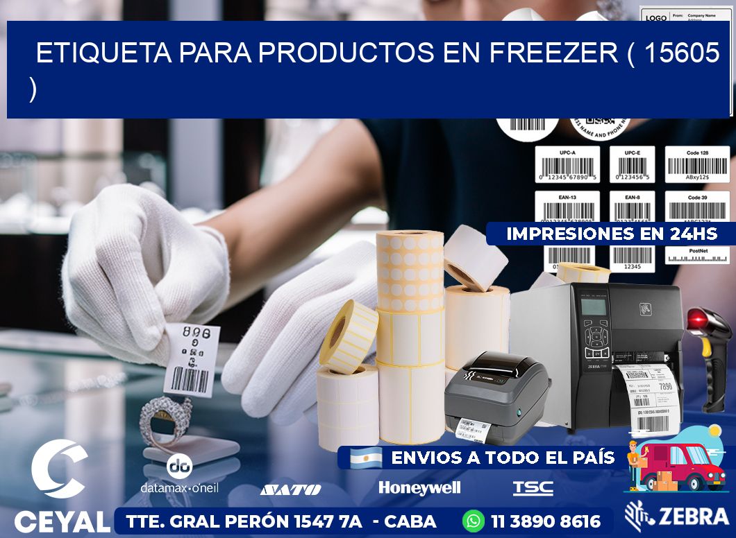 ETIQUETA PARA PRODUCTOS EN FREEZER ( 15605 )