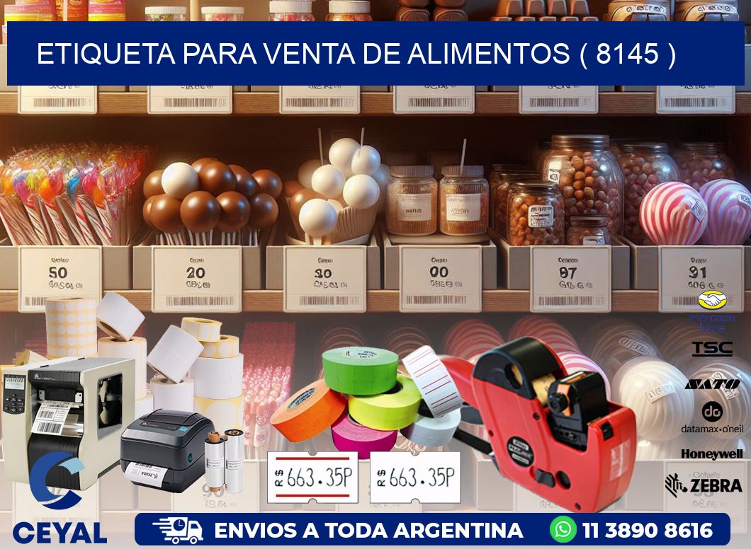 ETIQUETA PARA VENTA DE ALIMENTOS ( 8145 )