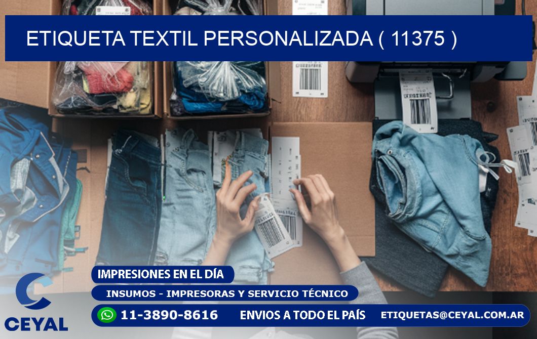 ETIQUETA TEXTIL PERSONALIZADA ( 11375 )