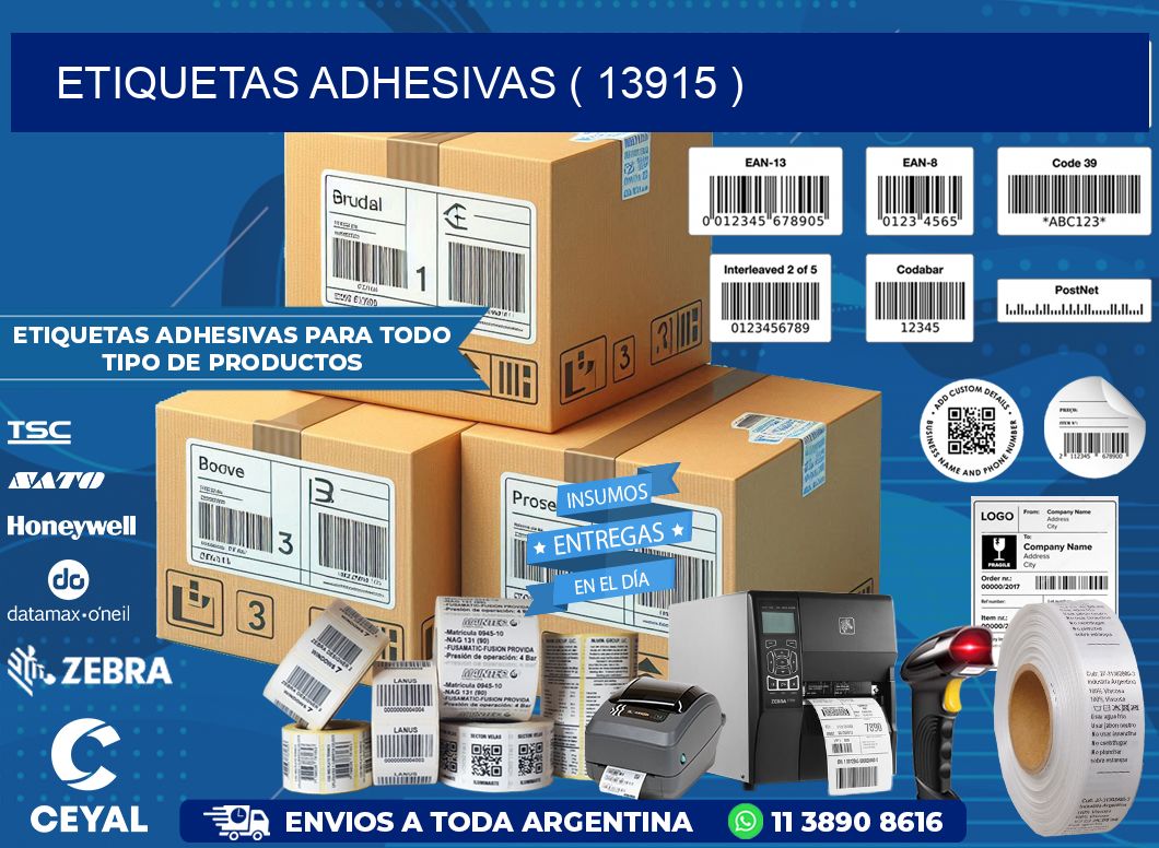 ETIQUETAS ADHESIVAS ( 13915 )