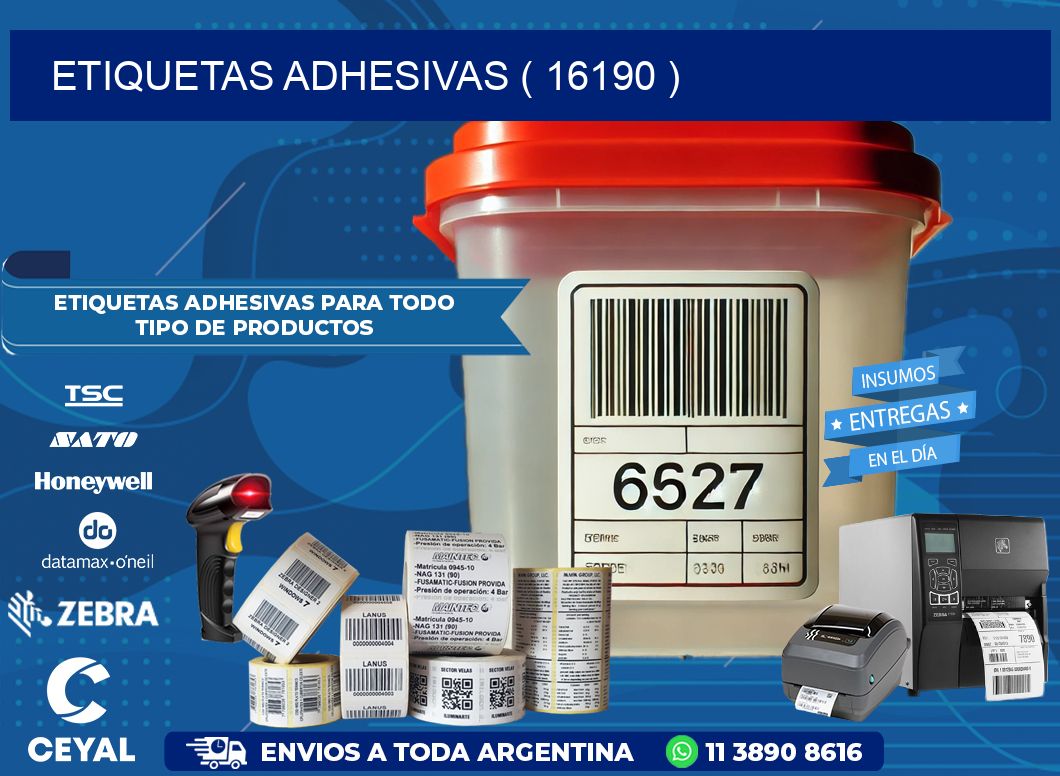 ETIQUETAS ADHESIVAS ( 16190 )