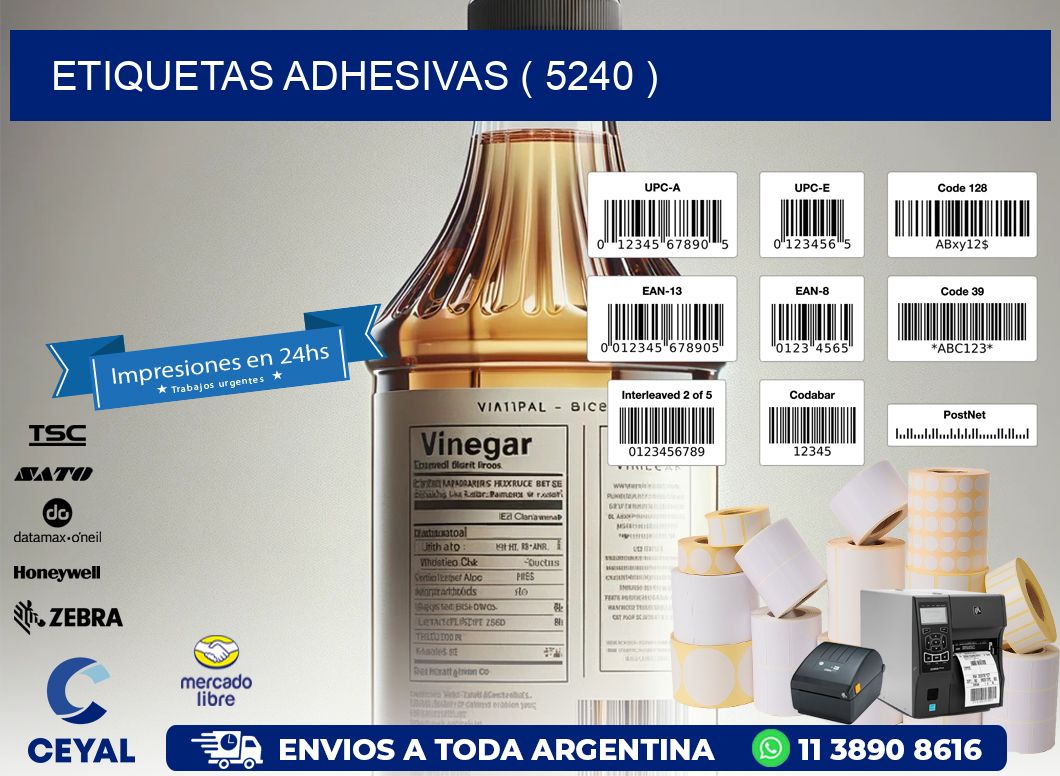 ETIQUETAS ADHESIVAS ( 5240 )