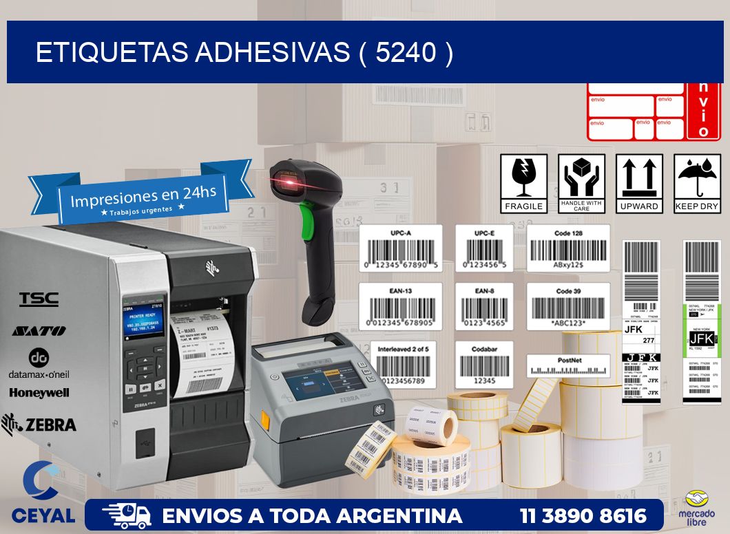 ETIQUETAS ADHESIVAS ( 5240 )