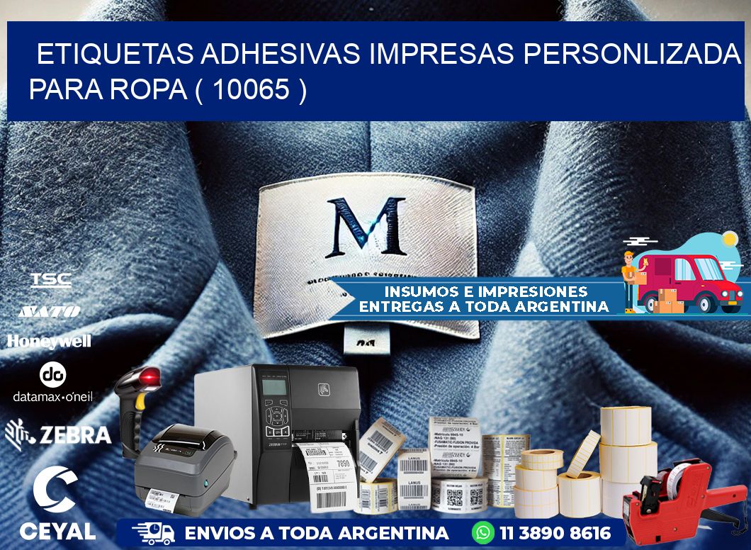 ETIQUETAS ADHESIVAS IMPRESAS PERSONLIZADA PARA ROPA ( 10065 )