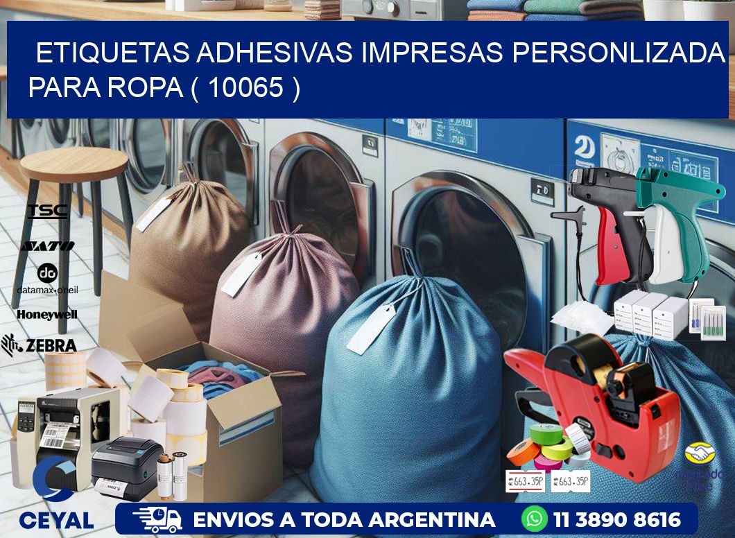 ETIQUETAS ADHESIVAS IMPRESAS PERSONLIZADA PARA ROPA ( 10065 )