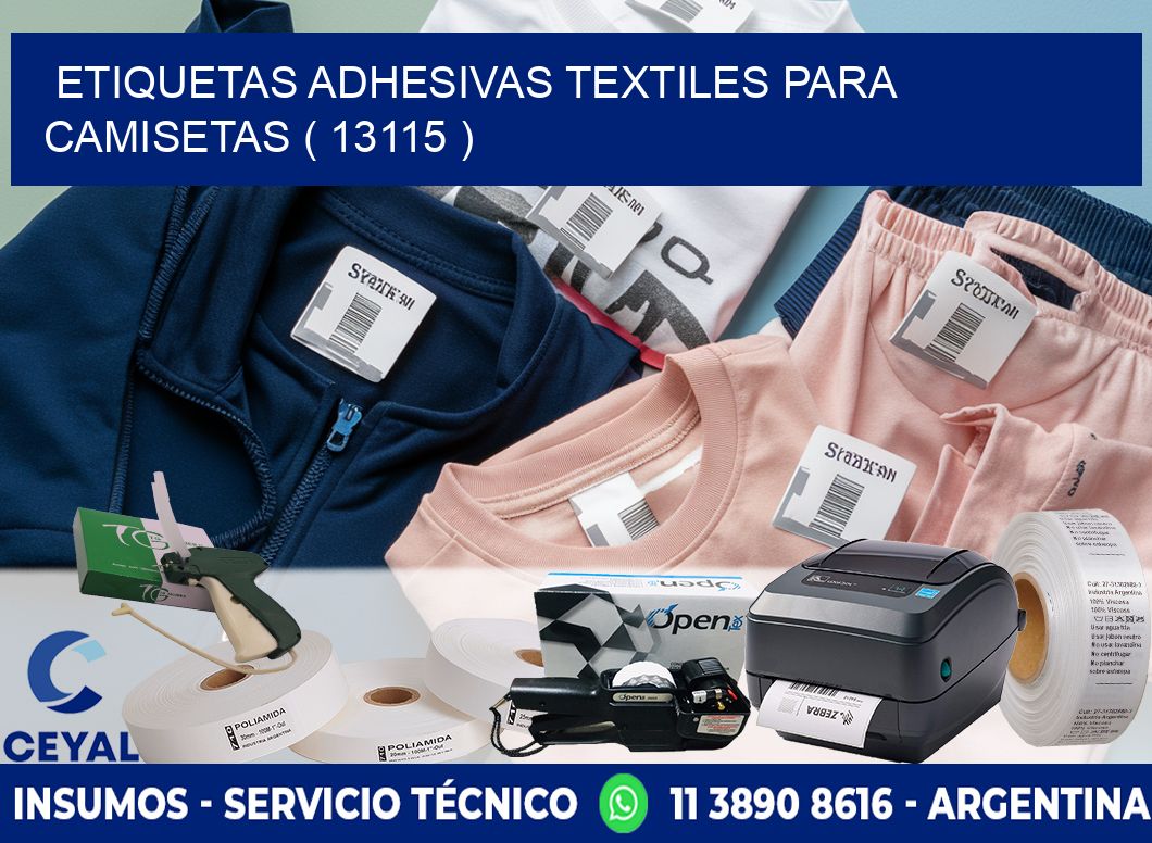 ETIQUETAS ADHESIVAS TEXTILES PARA CAMISETAS ( 13115 )