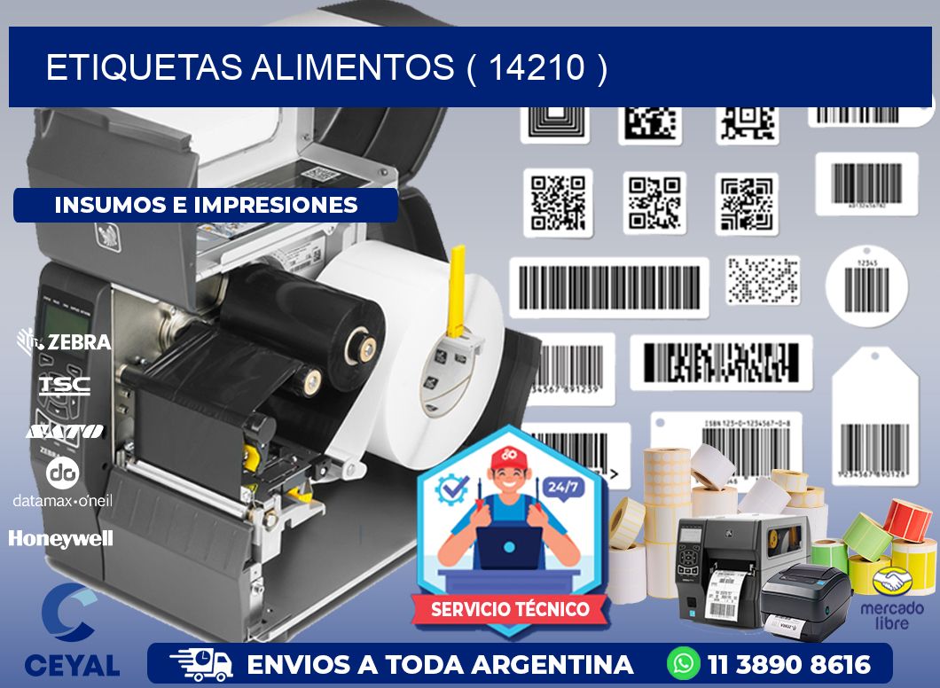 ETIQUETAS ALIMENTOS ( 14210 )