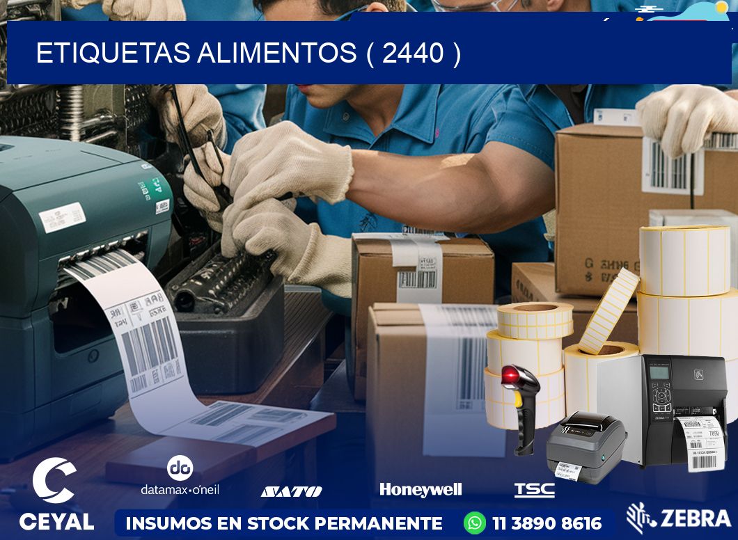 ETIQUETAS ALIMENTOS ( 2440 )