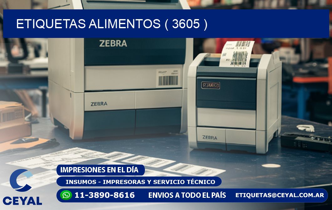 ETIQUETAS ALIMENTOS ( 3605 )