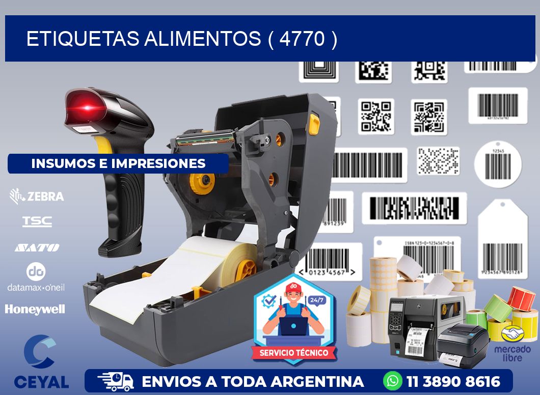ETIQUETAS ALIMENTOS ( 4770 )
