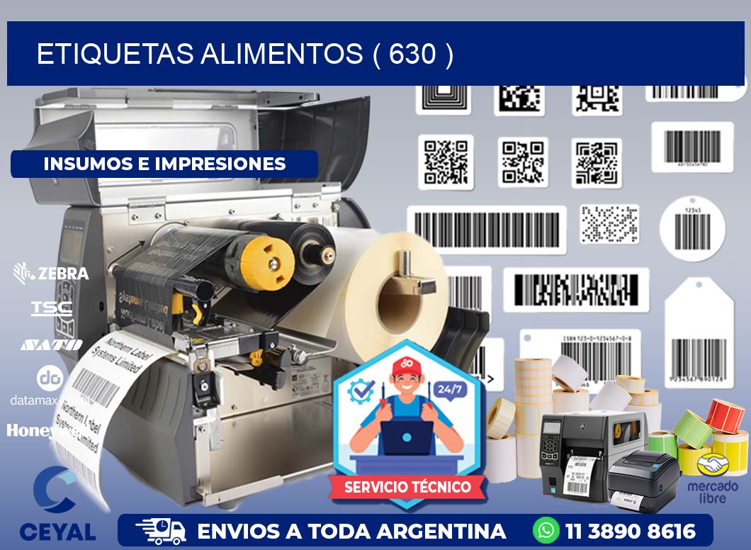 ETIQUETAS ALIMENTOS ( 630 )