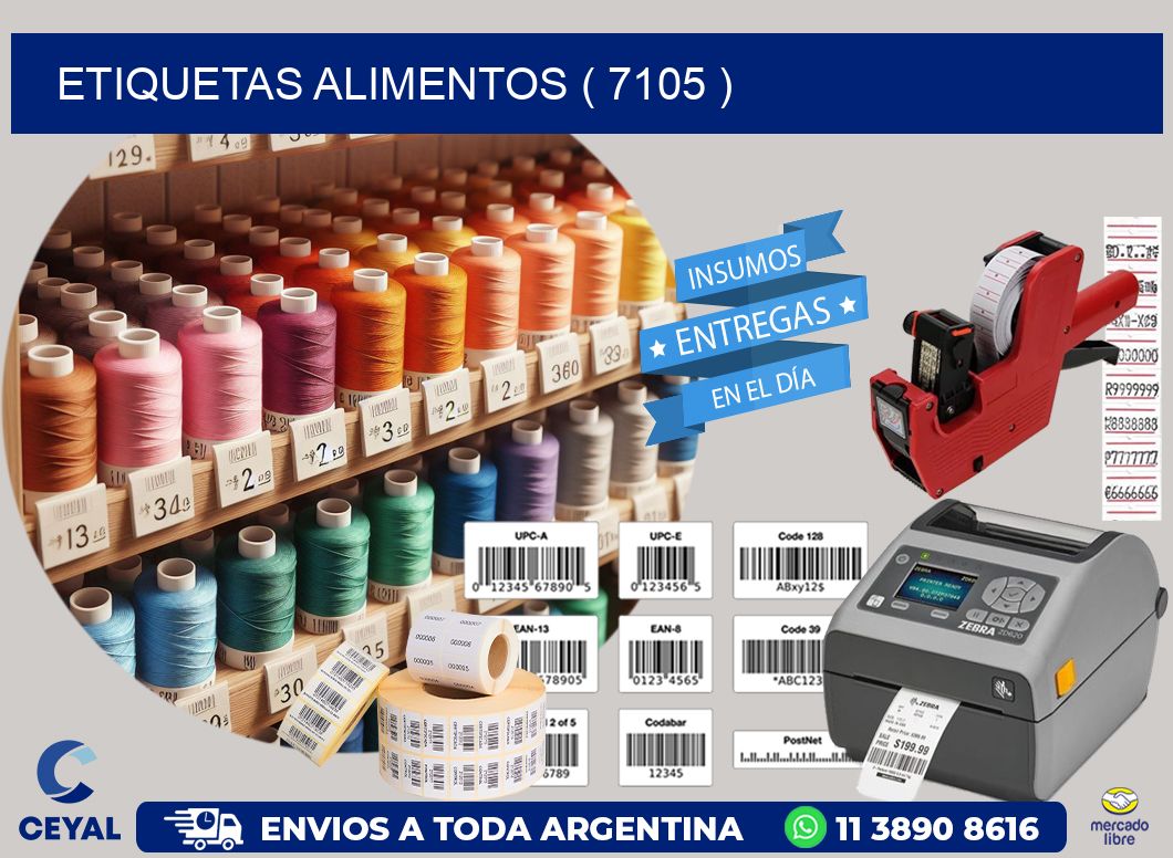 ETIQUETAS ALIMENTOS ( 7105 )