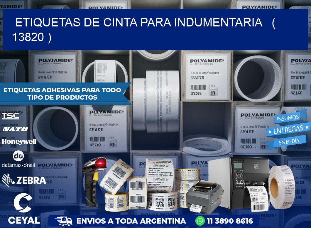 ETIQUETAS DE CINTA PARA INDUMENTARIA   ( 13820 )