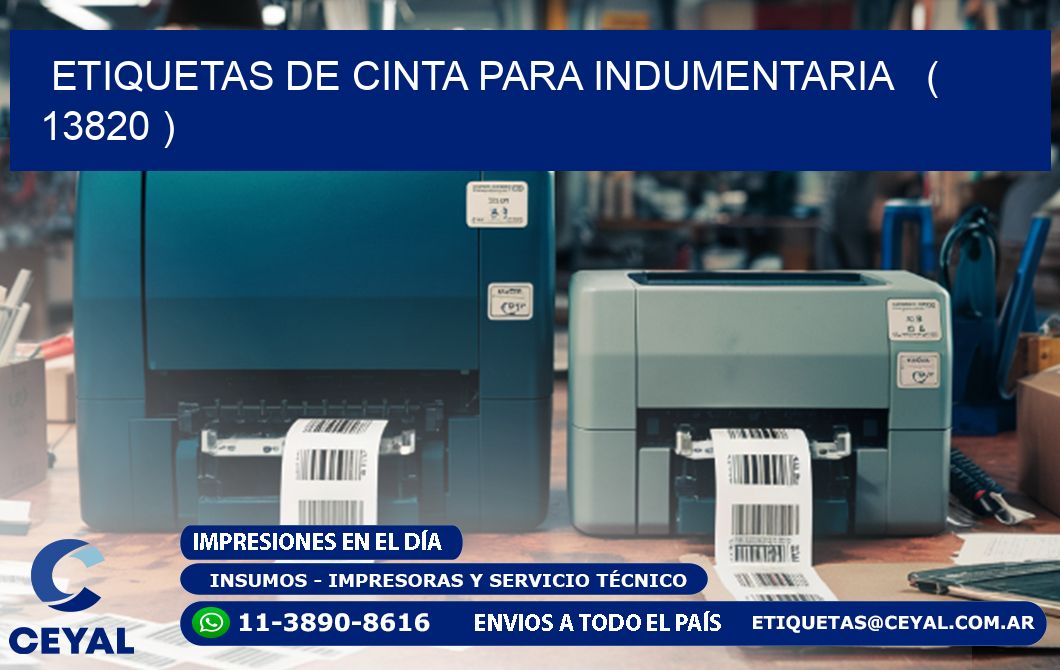 ETIQUETAS DE CINTA PARA INDUMENTARIA ( 13820 )